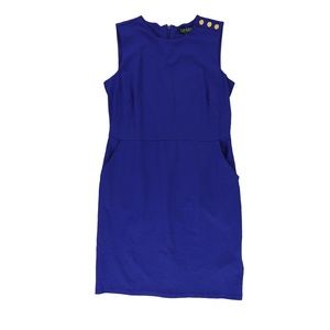 Ralph Lauren Womens Ponte Sleeveless Sheath Dress, Style # 200809749001